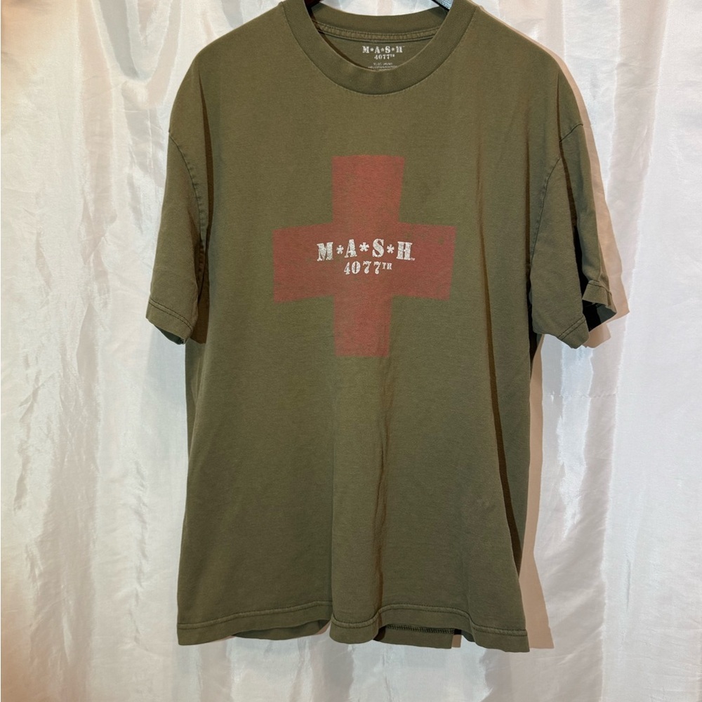 MAS*H 4077th Vintage 2010 Military Green Graphic Tee | Size XL